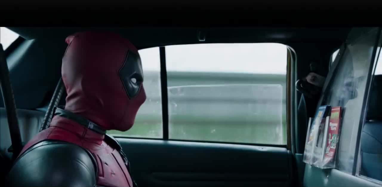 Deadpool en el taxi