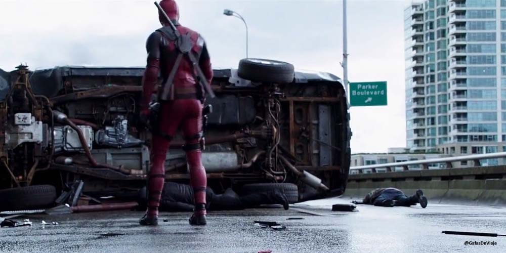 Deadpool en la calle