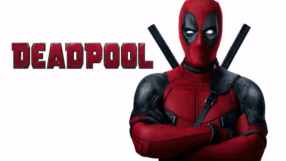 Imagen promocional de Deadpool haciendo malabares con armas.
